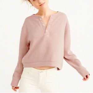 Abercrombie & Fitch Button-up Sweatshirt